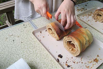 くるくるバームクーヘンづくり